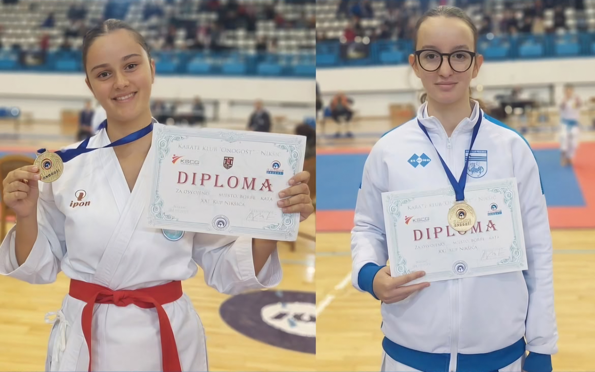 Takmičarke sa diplomama i medaljama nakon takmičenja
